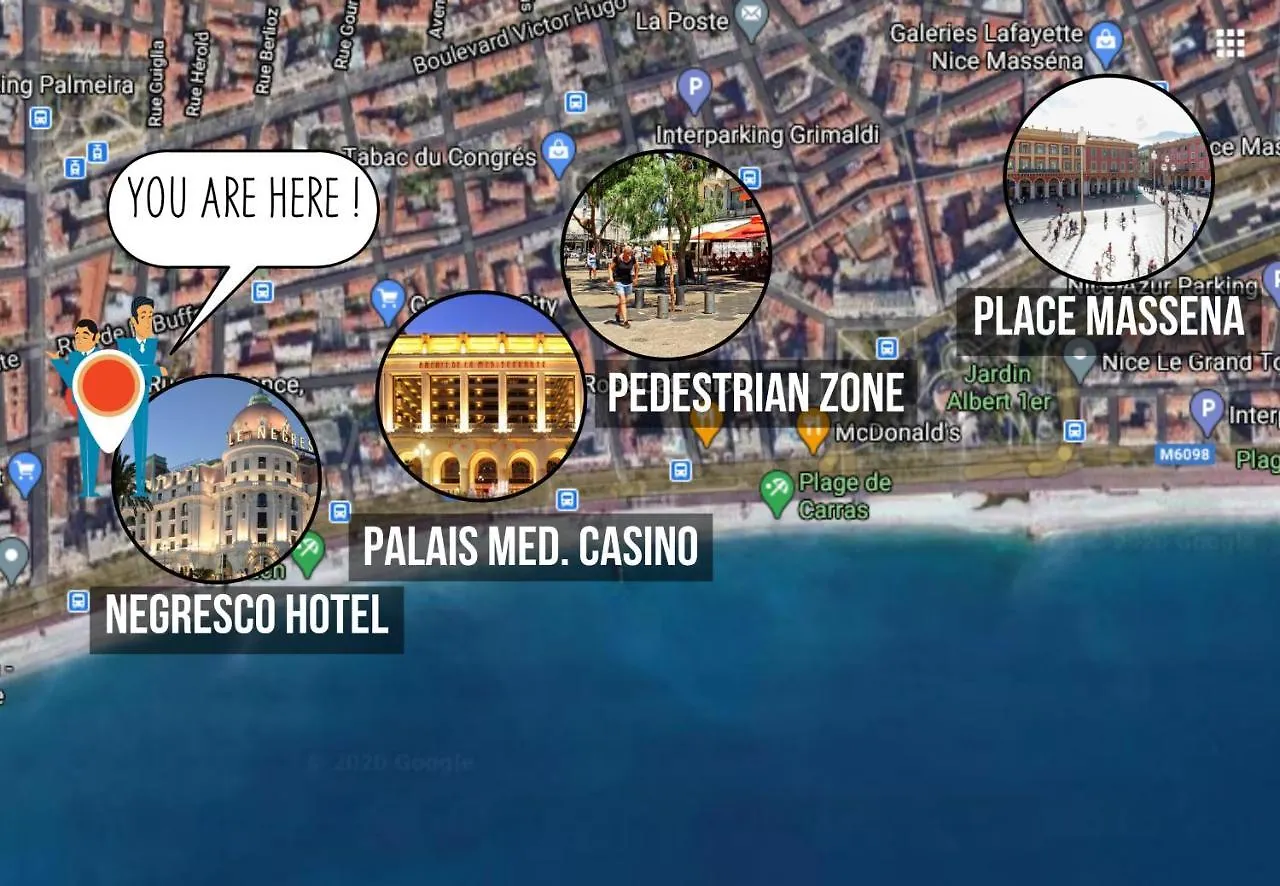 Nestor&Jeeves - Beach Cottage Terrace - Central - Very Close Sea - Top Floor Nicea